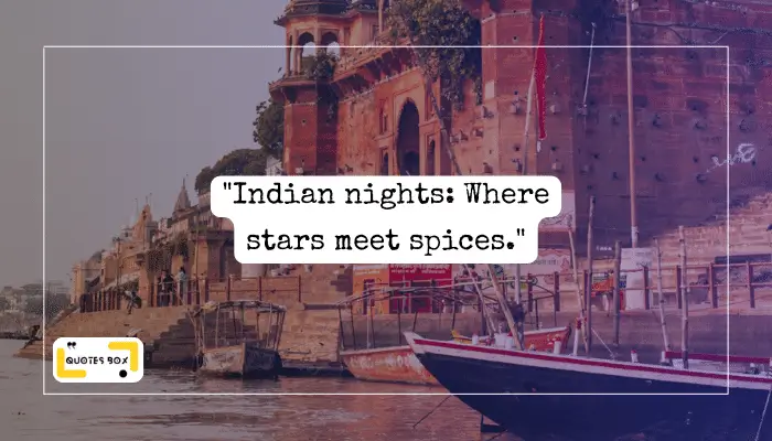 14. _Indian nights_ Where stars meet spices