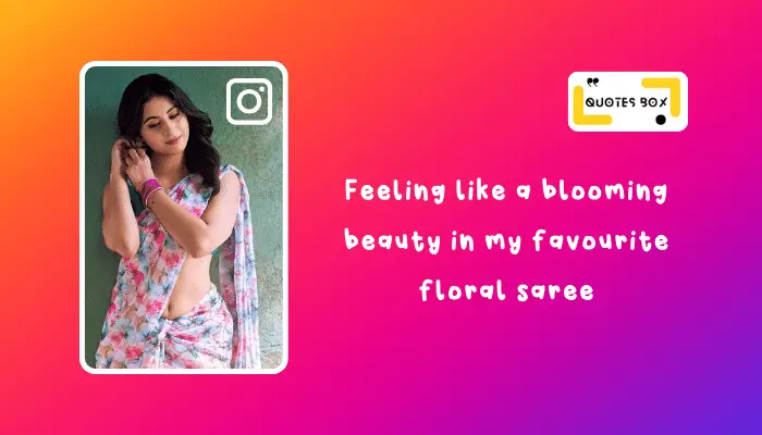 35. Feeling like a blooming beauty in my favourite floral saree 🌼