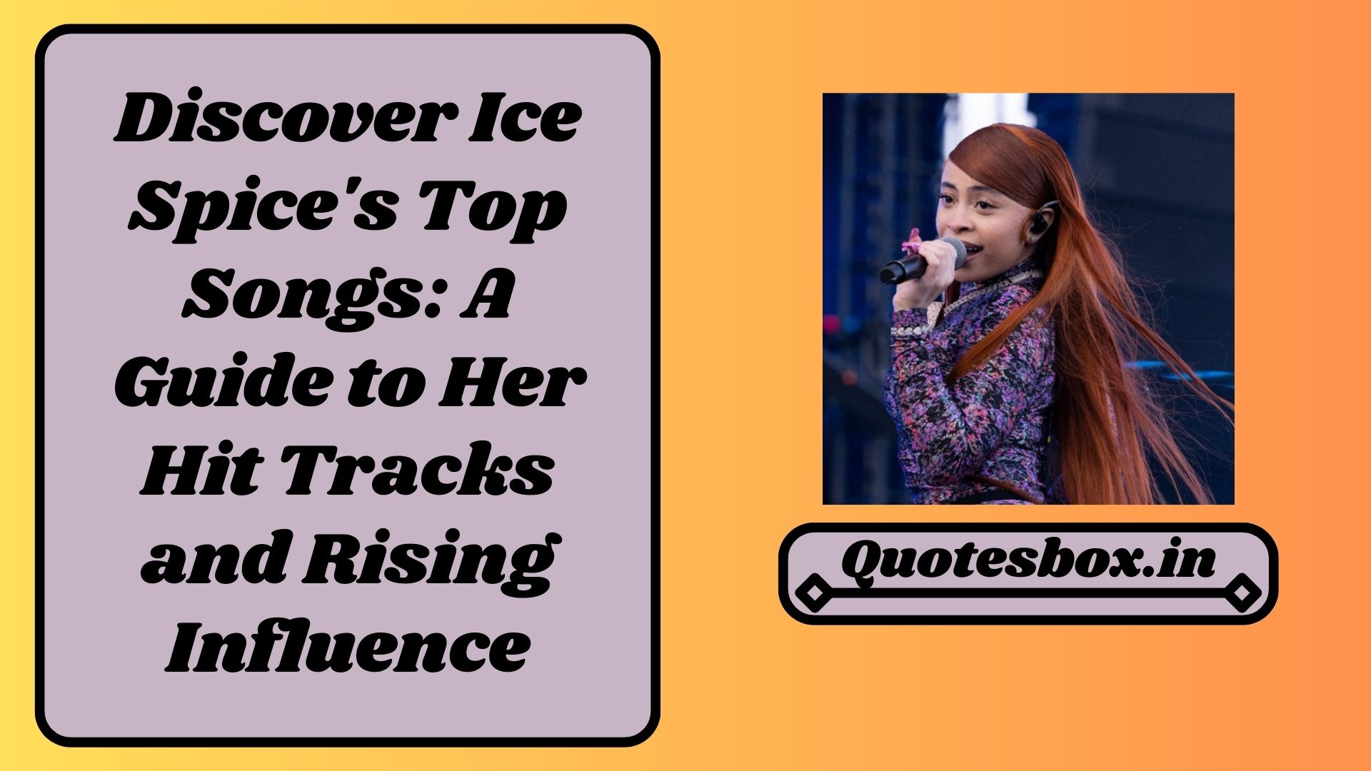 Discover Ice Spice's Top Songs: A Guide to Her Hit Tracks and Rising Influence